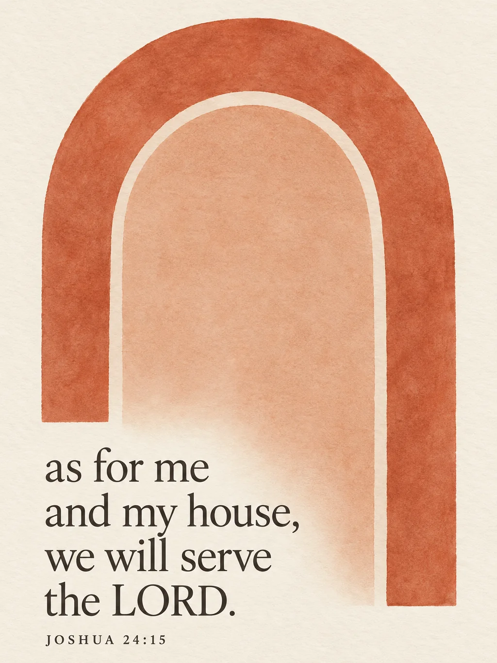 New Home Blessing, Joshua 24:15, the artwork itself
