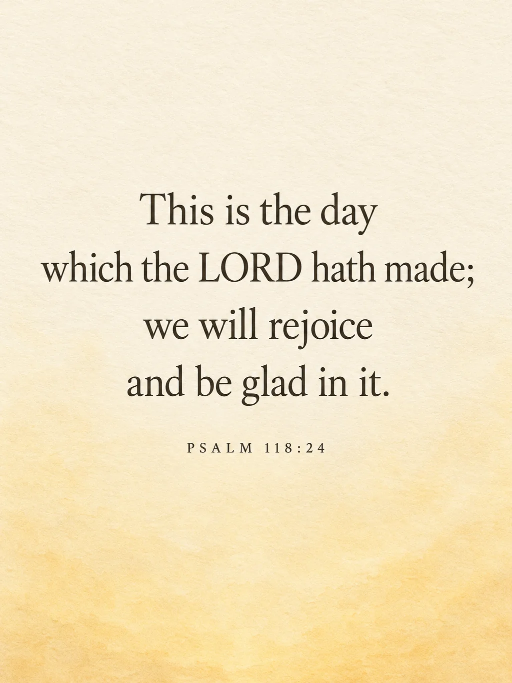 This Is the Day, Psalm 118:24, the artwork itself