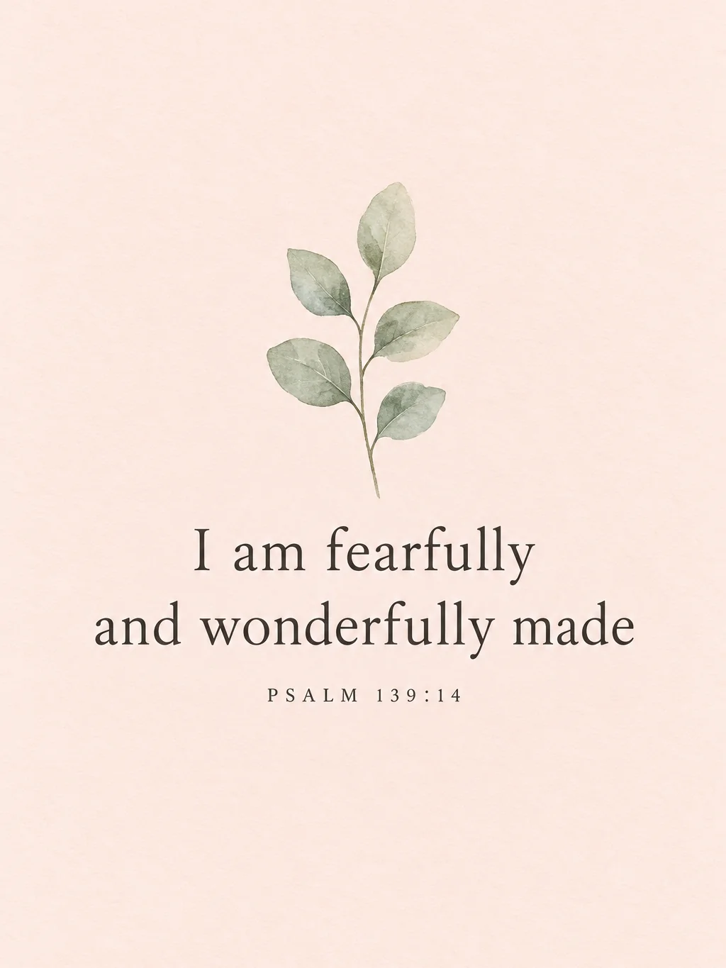 Fearfully and Wonderfully Made, Psalm 139:14, the artwork itself